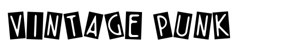 Vintage Punk font preview